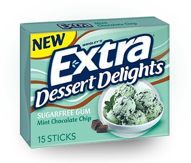 Wrigley Extra Gum Mint Choc Chip