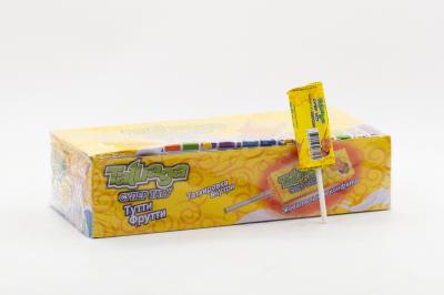 Жевательная конфета на палочке Tatuaga с тату Тутти-Фрутти (Пакистан) 10г